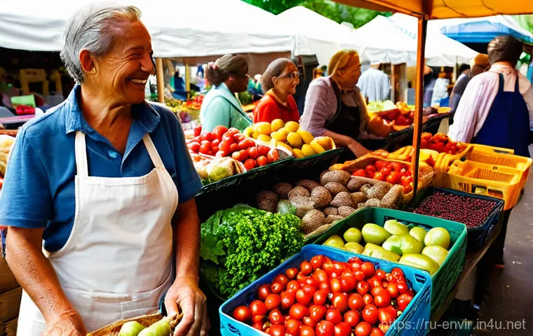 지속 가능한 농업과 식량 생산 - **Prompt 2: Modern Technology Meets Sustainable Farming**
    "A dynamic, contemporary agricultural ...