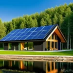 Home 18 친환경 기술의 발전 - **Renewable Energy Harmony: A Russian Dacha Powered by Sun and Wind**
Imagine a picturesque, mod...