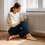 Home 17 에너지 절약과 효율성 - **Prompt: Cozy Russian Winter Apartment with Heating Efficiency**
"A warm and inviting interior ...