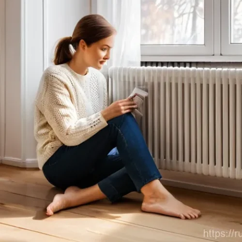 Home 29 에너지 절약과 효율성 - **Prompt: Cozy Russian Winter Apartment with Heating Efficiency**
"A warm and inviting interior ...