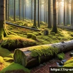 Home 21 생물 다양성 보존 전략 - A vibrant, detailed scene of a pristine Siberian taiga forest during early autumn, showcasing toweri...